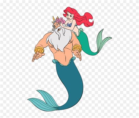 King Triton And Ariel S Sisters Clip Art 2 Disney Clip - King Triton ...