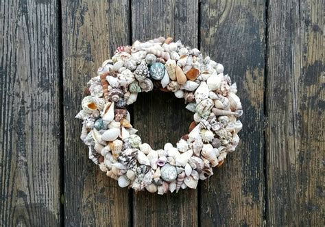 Wreath Shell Wreath Sea Shell Wreath | Etsy