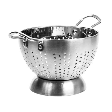 High Quality Stainless Steel Deep Colander / Strainer With Handle - 5 Quart - Walmart.com ...