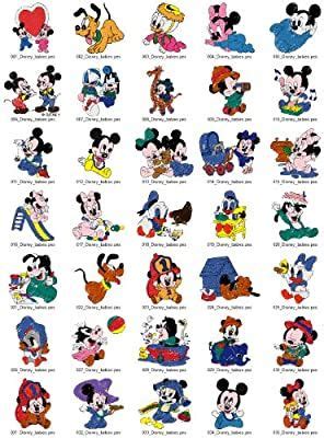 Amazon.com: Brother Disney Babies Cartoon Machine Embroidery Designs, PES | Brother embroidery ...