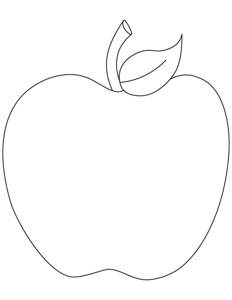 Pin by Coloring Fun on Fruits & Vegetables | Apple coloring pages, Apple coloring, Coloring ...