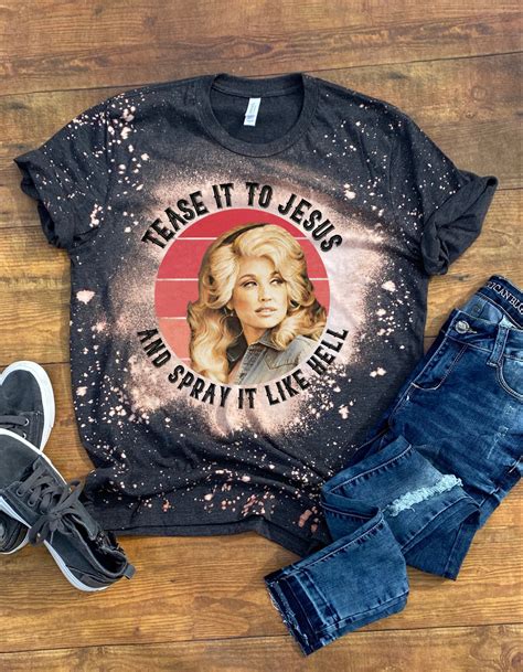 Dolly Parton Shirt Dolly Parton T-shirt Bleached Dolly | Etsy