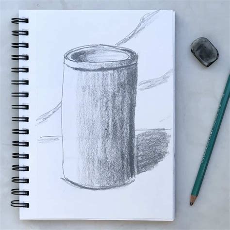 How to Draw a Cylinder in Pencil - artlooklearn.com