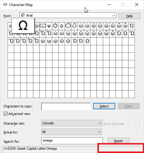When using Alt+234 to type Ω (omega) on Windows 10, I actually get Û ...