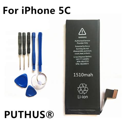 New 1560mAh for iphone 5c battery 3.7V Li ion Internal Battery Replacement battery for iPhone 5C ...