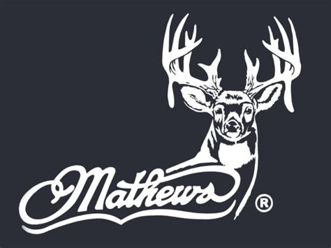 Mathews Archery Logo with Whitetail - White Hunting window decal ...