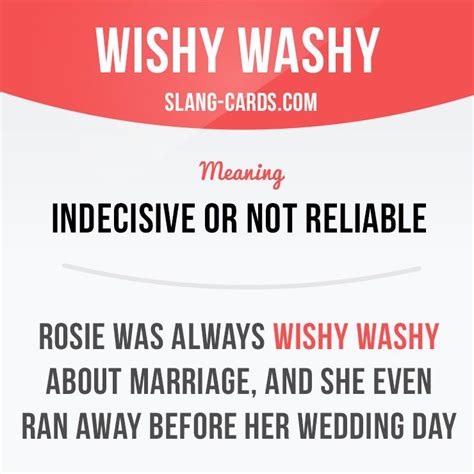 Wishy washy | English vocabulary words, English phrases idioms, English ...