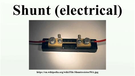 Shunt (electrical) - YouTube