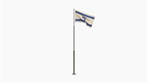 Animated Israel Flag 3D Model - TurboSquid 1797734