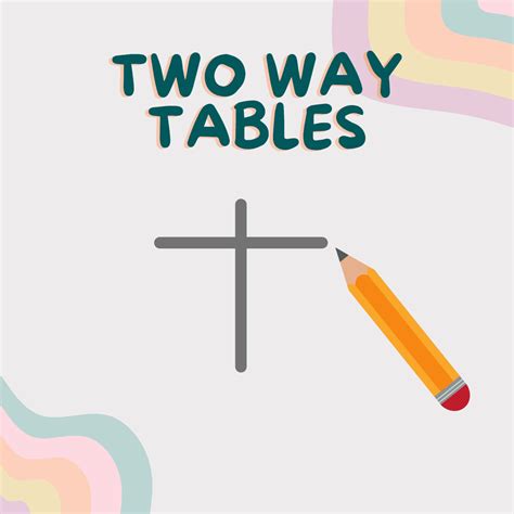 Two Way Table Example | 6 Fun Activities | Free Printables