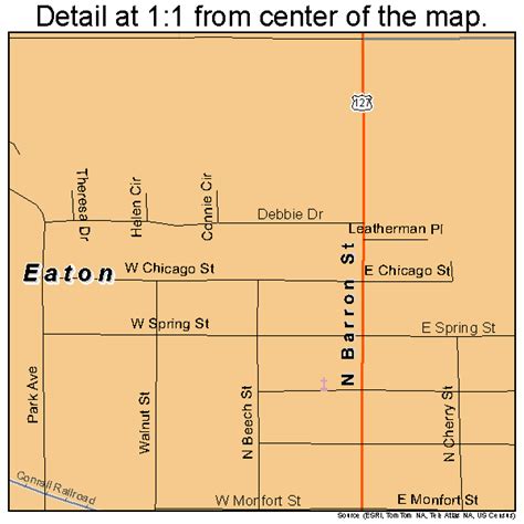 Eaton Ohio Street Map 3924234