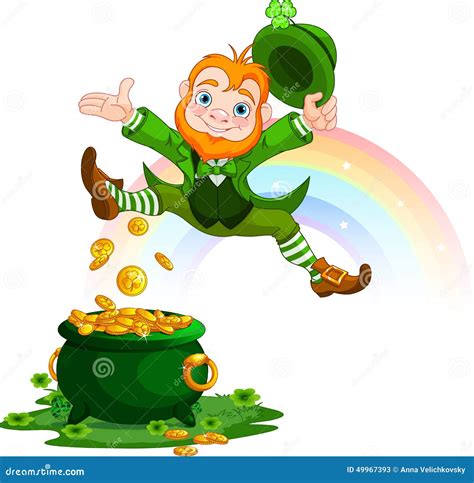 Happy Leprechaun stock vector. Illustration of icons - 49967393