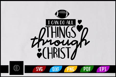 I Can Do All Things Through Christ Svg Graphic by ijdesignerbd777 · Creative Fabrica