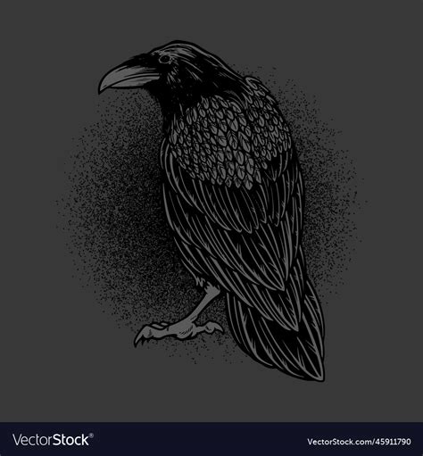 Evil Raven Drawing