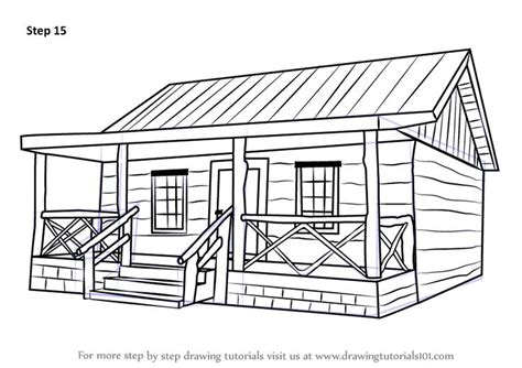 A wood cabin is construct with wood pieces and it is especially a less ...