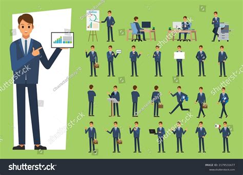 Cartoon Business Man Wear Suit Character Stock Vector (Royalty Free) 2179531677 | Shutterstock