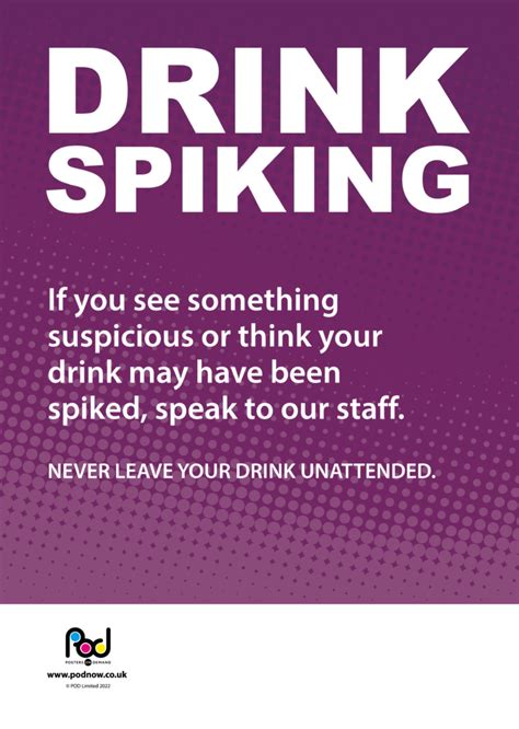 Drink spiking | POD | Posters On Demand