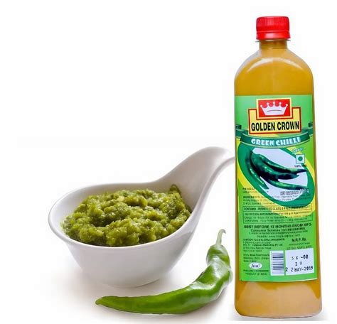 Golden Crown Green Chilli Sauce, Pack Size: 200gm at Rs 54/bottle in New Delhi