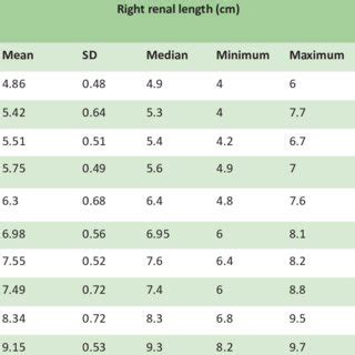 (PDF) Sonographic Assessment of the Normal Dimensions of Liver, Spleen, and Kidney in Healthy ...