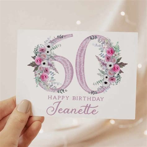 60th Friend's Birthday Card - Etsy