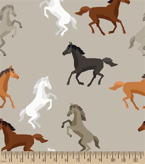 Horses Print Fabric | JOANN in 2020 | Printing on fabric, Horse print ...