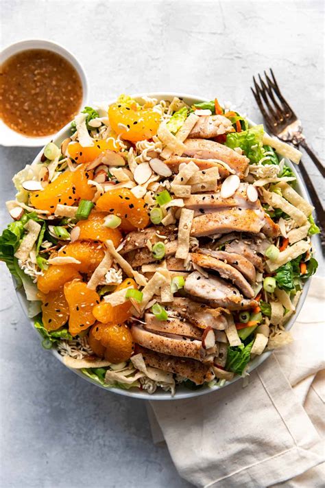 Chinese Chicken Salad with Mandarin Oranges - Modern Crumb