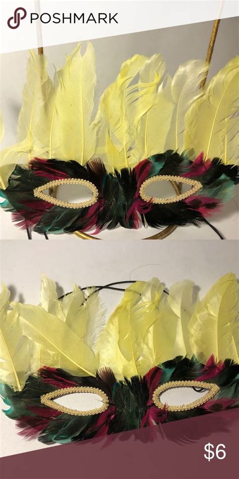 Feather Mardi Gras Masks Costume Party Masquerade | Costume party ...