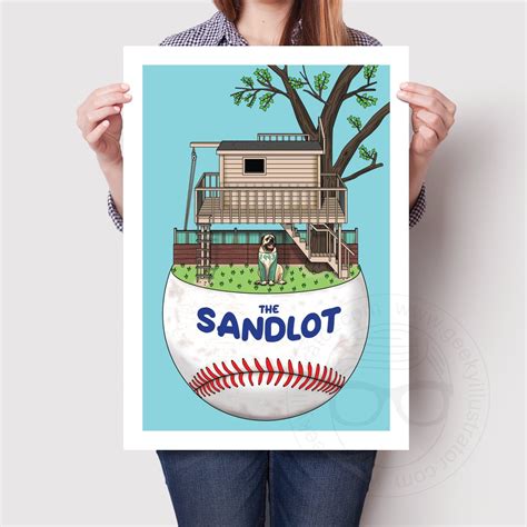 The Sandlot Film Poster Retro Wall Art Minimalist Movie | Etsy