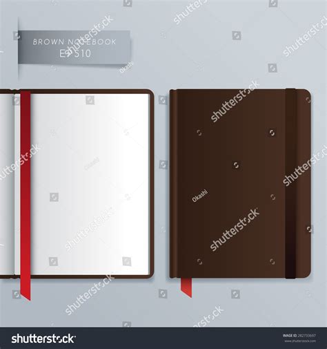 Blank Hardcover Notebook Template Vector Illustration Stock Vector ...