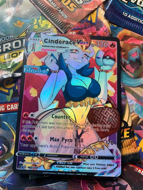 Custom Full Art Cinderace V Max Dynamax | Etsy