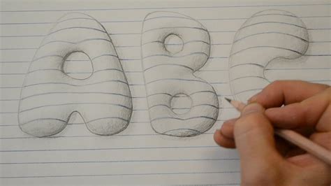 3d Bubble Letters Alphabet