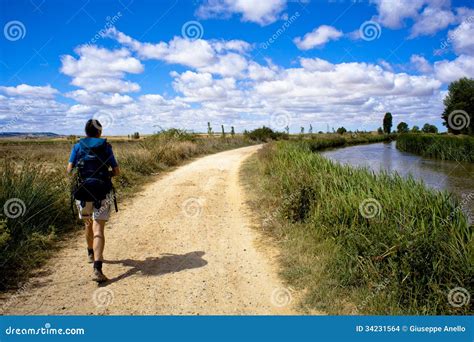 Pilgrims, Way of St. James - Spain Editorial Stock Image - Image of hiking, inland: 34231564