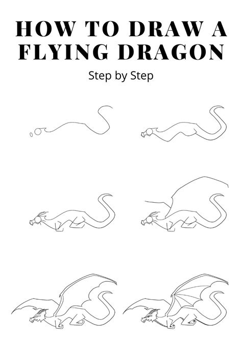 How to Draw a Dragon Flying | Easy Steps - Jae Johns