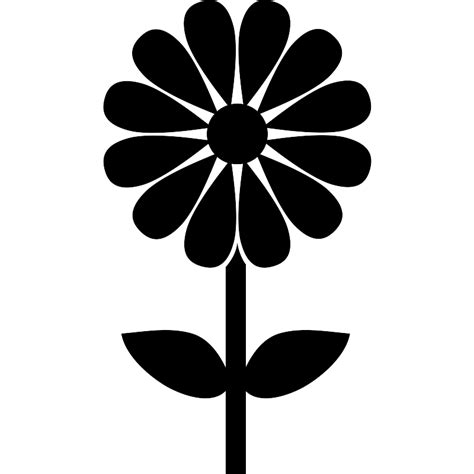 Free 164 Daisy Flower Silhouette Svg SVG PNG EPS DXF File