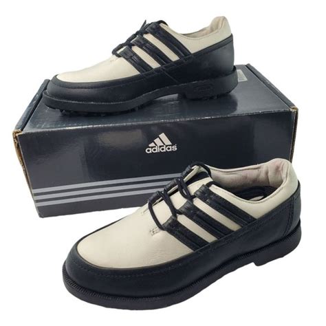 adidas | Shoes | Adidas Golf Shoes Waterproof Leather Black White Fast ...