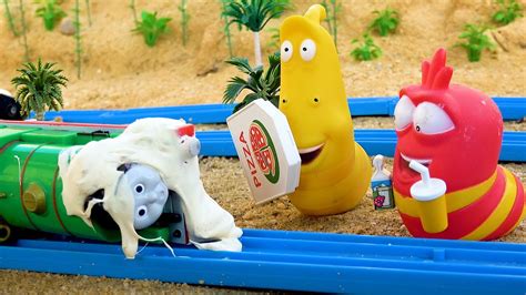 Larva & Thomas with Fun Food Stories Toy | BIBO TOYS - YouTube