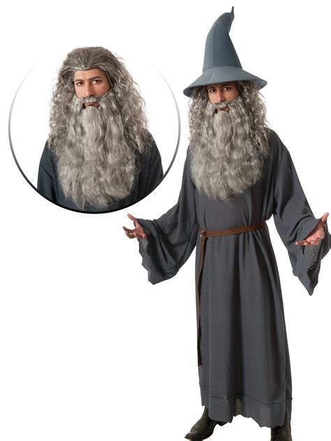 Rubie's Men's Gandalf Costume and Wig Set from Lord Of The Rings for Halloween - Walmart.com