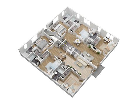 2D and 3D floor plans for Duplex House on Behance