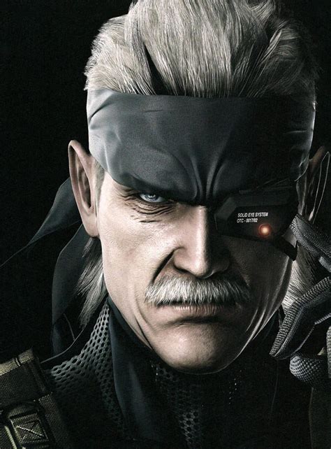 Old Snake Face Art - Metal Gear Solid 4 Art Gallery