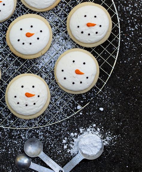 Christmas Sugar Cookies - Easy Snowman Cookies Recipe