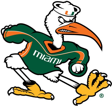 Miami Hurricanes Mascot Logo - NCAA Division I (i-m) (NCAA i-m) - Chris Creamer's Sports Logos ...