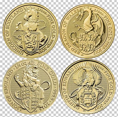 Gold Coin The Queen's Beasts Gold Coin Unicorn PNG, Clipart, Free PNG ...