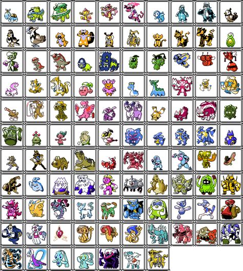 Sinnoh Dex Shiny GSC Sprites Shiny Colours by Axel-Comics on DeviantArt