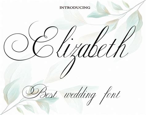 Elegant Wedding Digital font, calligraphy font, download font, script ...