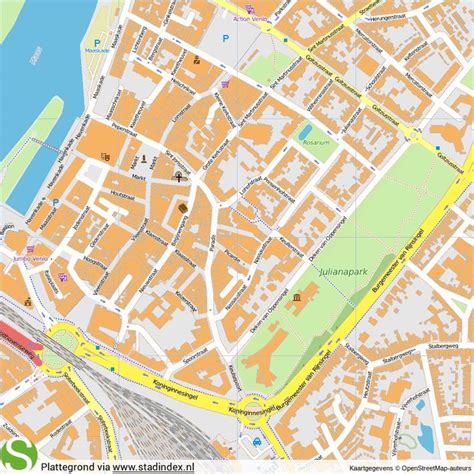 Plattegrond Venlo - Kaart Venlo | Map, Map screenshot, Art