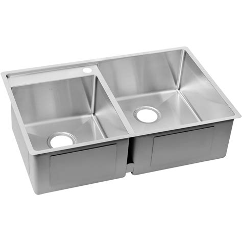 Elkay Ectrud31199l Crosstown 32-1/2" Undermount Double Basin Stainless ...