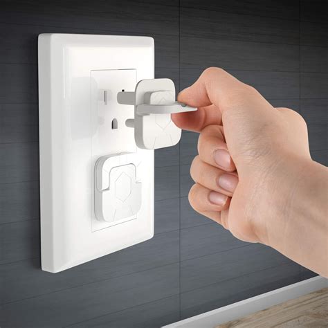 Baby Proofing 3-Prong Outlet Covers, 40 Pack, Childproof Electrical Safety Plug Protectors for ...