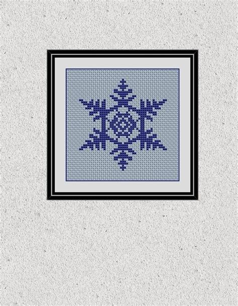 Snowflake Cross Stitch Chart by ClockworkStitcher on Etsy, $2.50 | Snowflake cross stitch, Cross ...