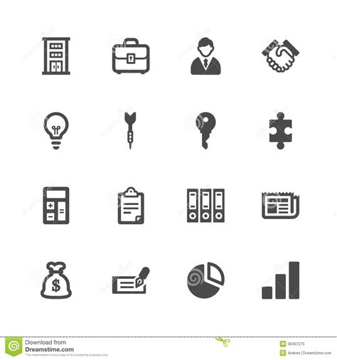 18 White Business Icons Images - Blue Square Icon Business, White ...