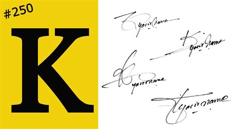 K Signature | Create a Stylish Signature for the Letter K